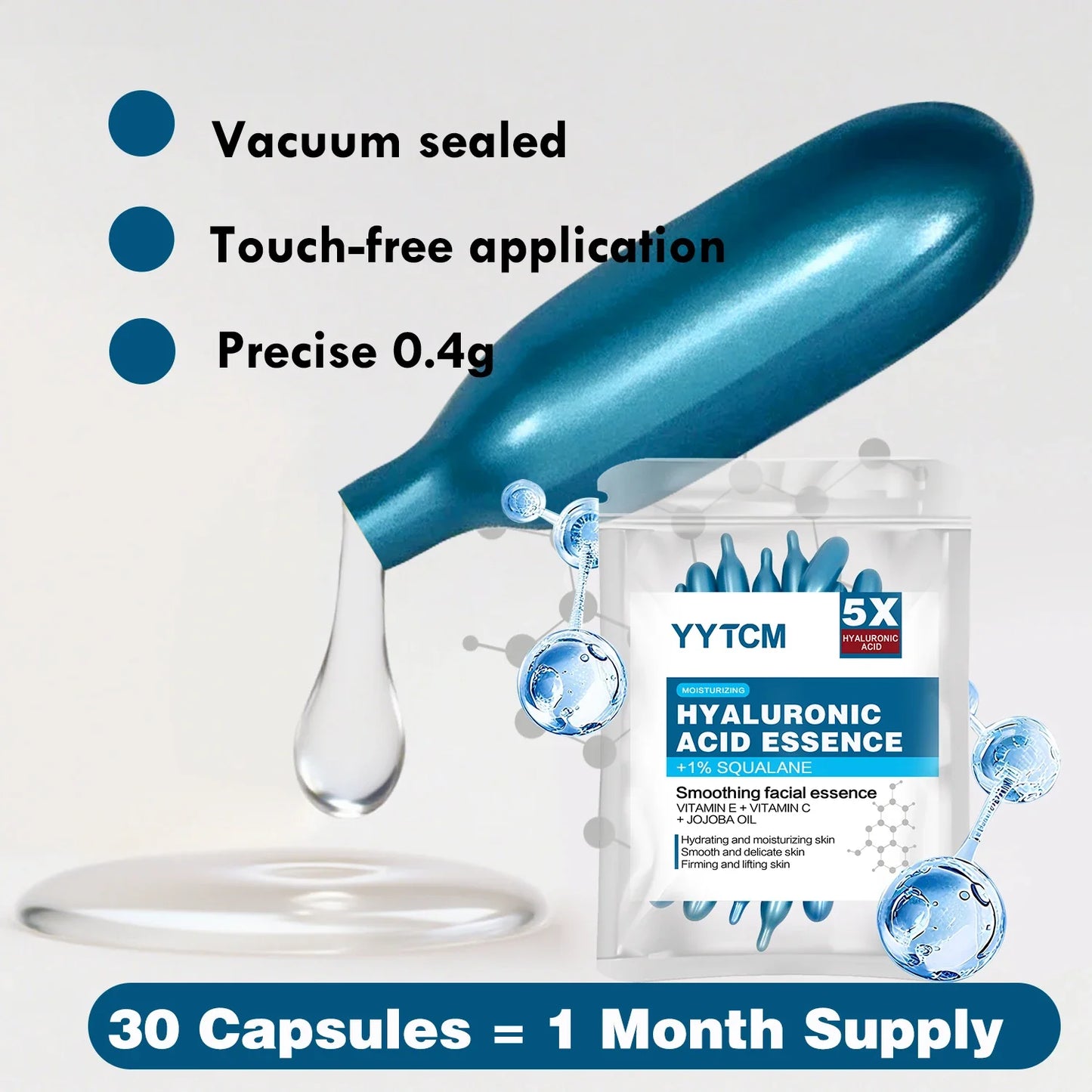 Hyaluronic Acid Capsule Essence – Deep Moisturizing, 30 Caps