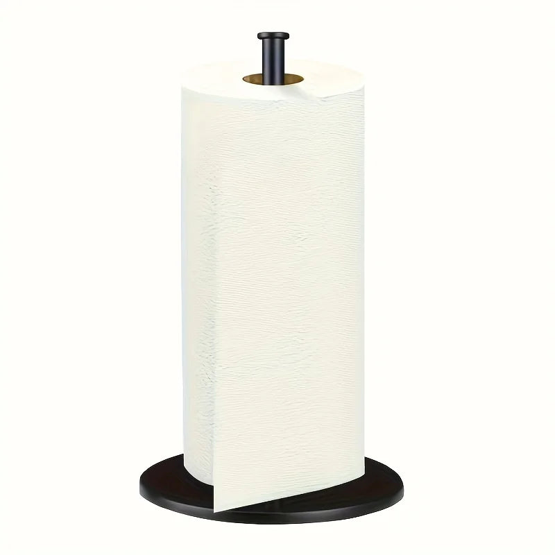 Stainless Steel Paper Towel Holder | Weighted Base Countertop