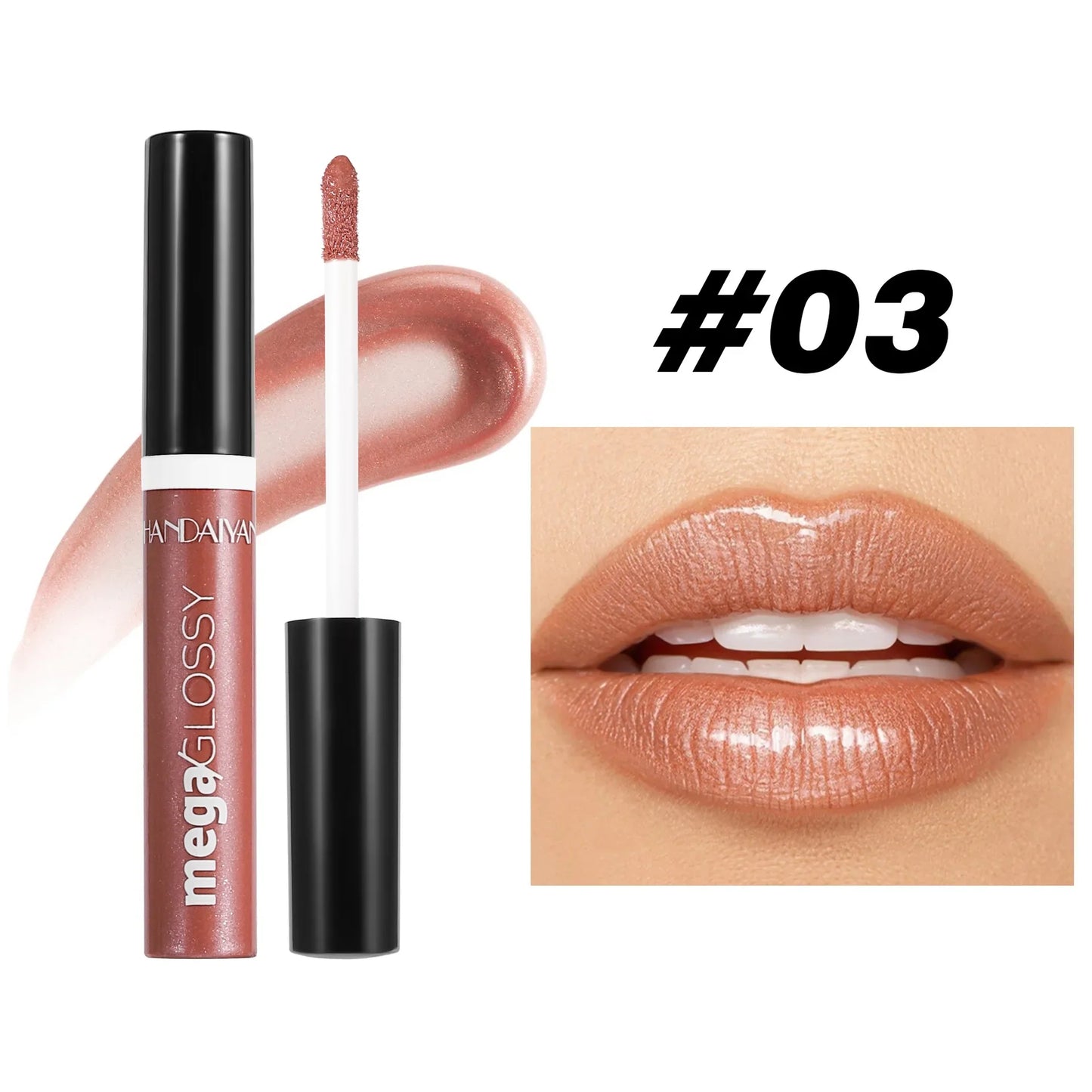 Handaiyan High Shine Lip Gloss – Mirror Finish, 7 Shades