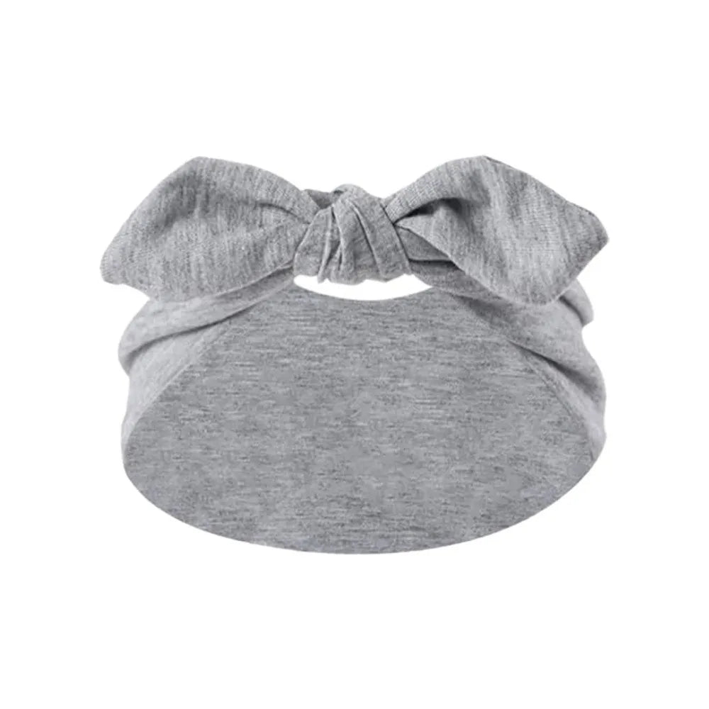 Wide Bohemian Knotted Bunny Ear Headband – Non-Slip Workout