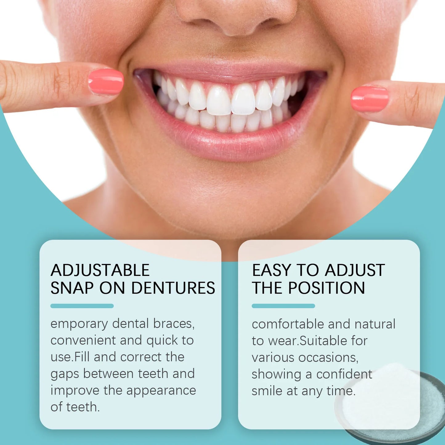 Oralhoe Snap-On Veneers & Temporary Denture Kit – Perfect Smile