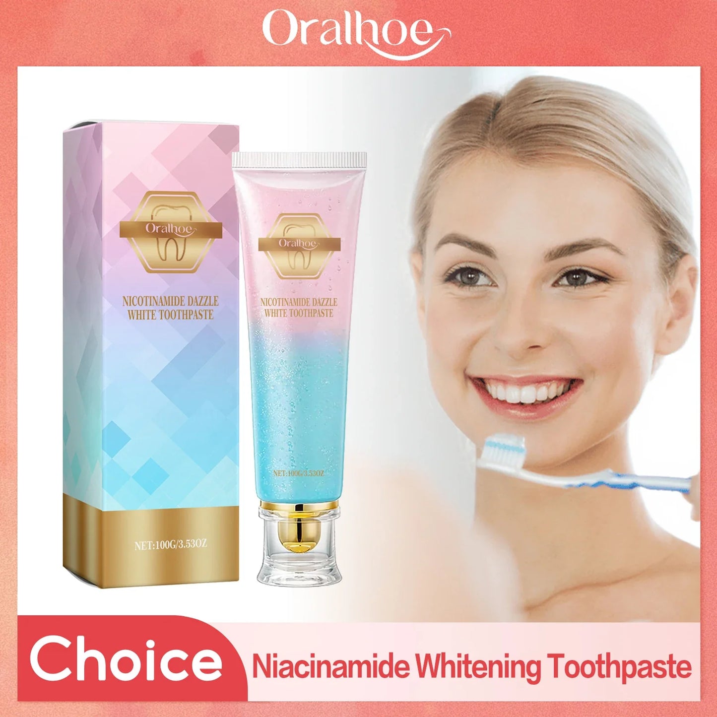 Oralhoe Niacinamide Whitening Toothpaste – Brighten & Freshen