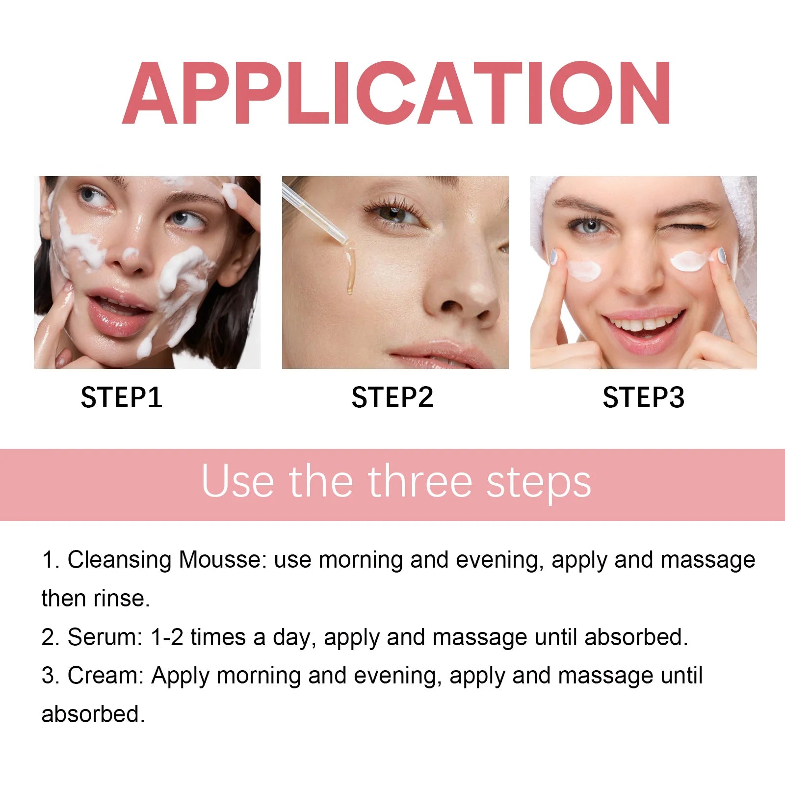 Facial Moisturizing Set Hydrate Brighten Firm Skin Exfoliating Acne Removal Shrink Pore Fix Sensitive Dullness Collagen Face Kit Peaceful Pleasures Health and Wellness