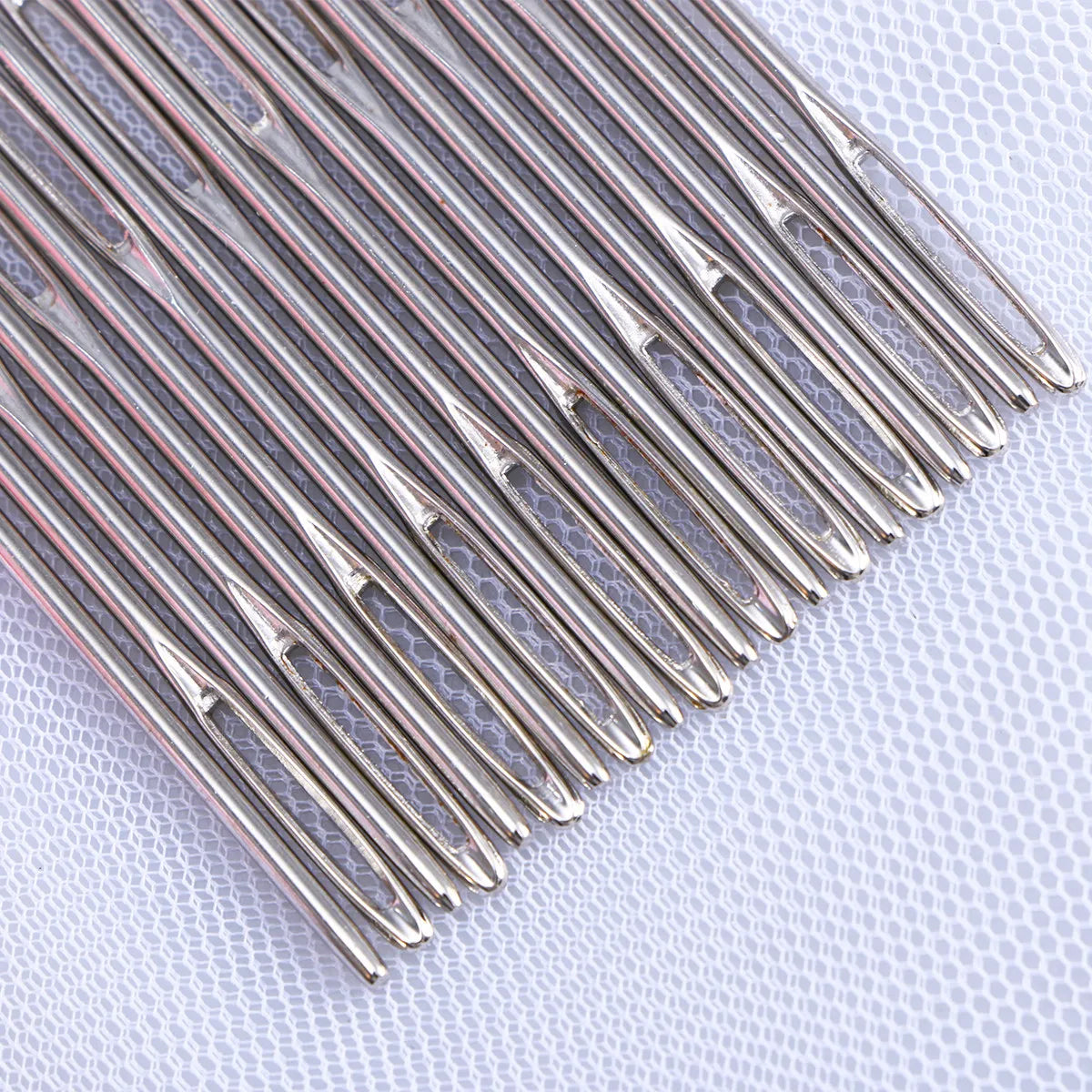 20Pcs 6Cm Stainless Steel Cross Stitch Needles Large Eye Blunt Sewing Needle for Knitting Crochet Embroidery Yarn Crafting Peaceful Pleasures Health and Wellness