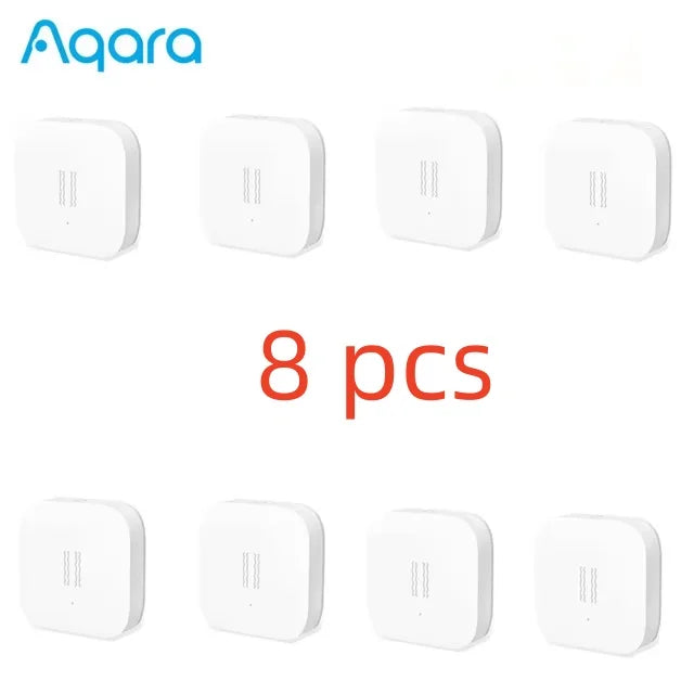 Aqara Smart Vibration Sensor Zigbee Smart Motion Shock Sensor Detection Alarm Monitor Built-in Gyro For Home Safety Mi Home App Peaceful Pleasures Health and Wellness 8pcs Vibration China Mainland