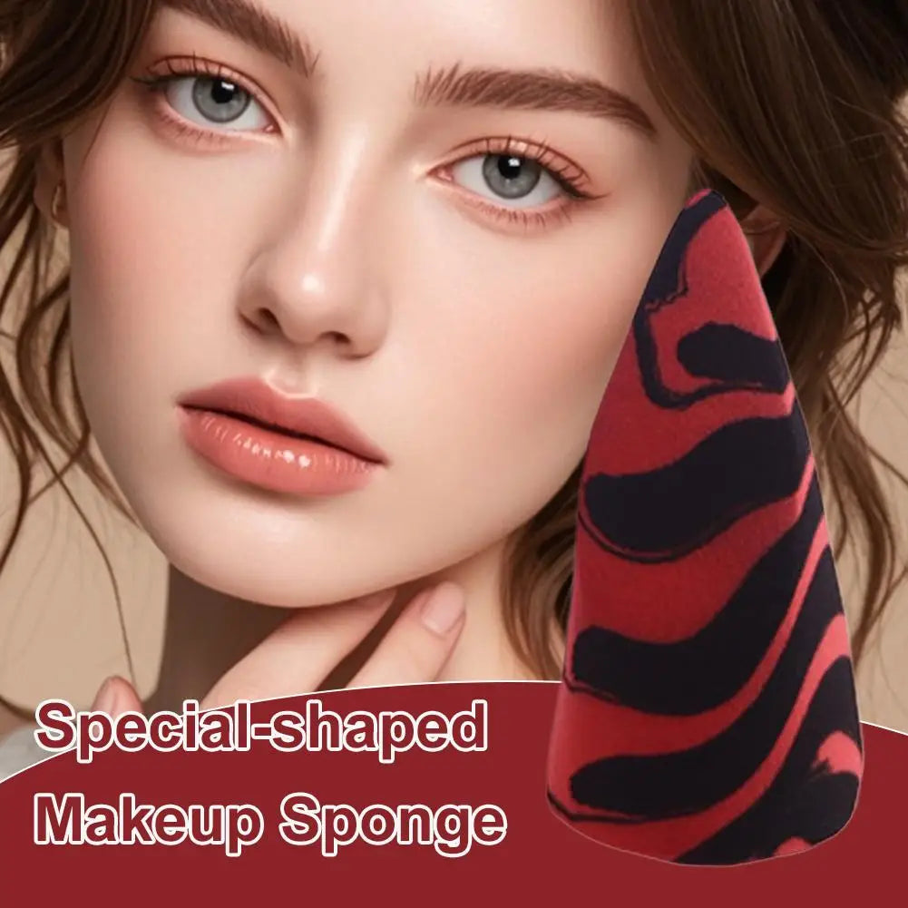 Non-latex Makeup Sponge Multi-shaped Special-shaped Cosmetic Sponge with Conical Cut Oblique Cut Water Drop Makeup Tool Peaceful Pleasures Health and Wellness