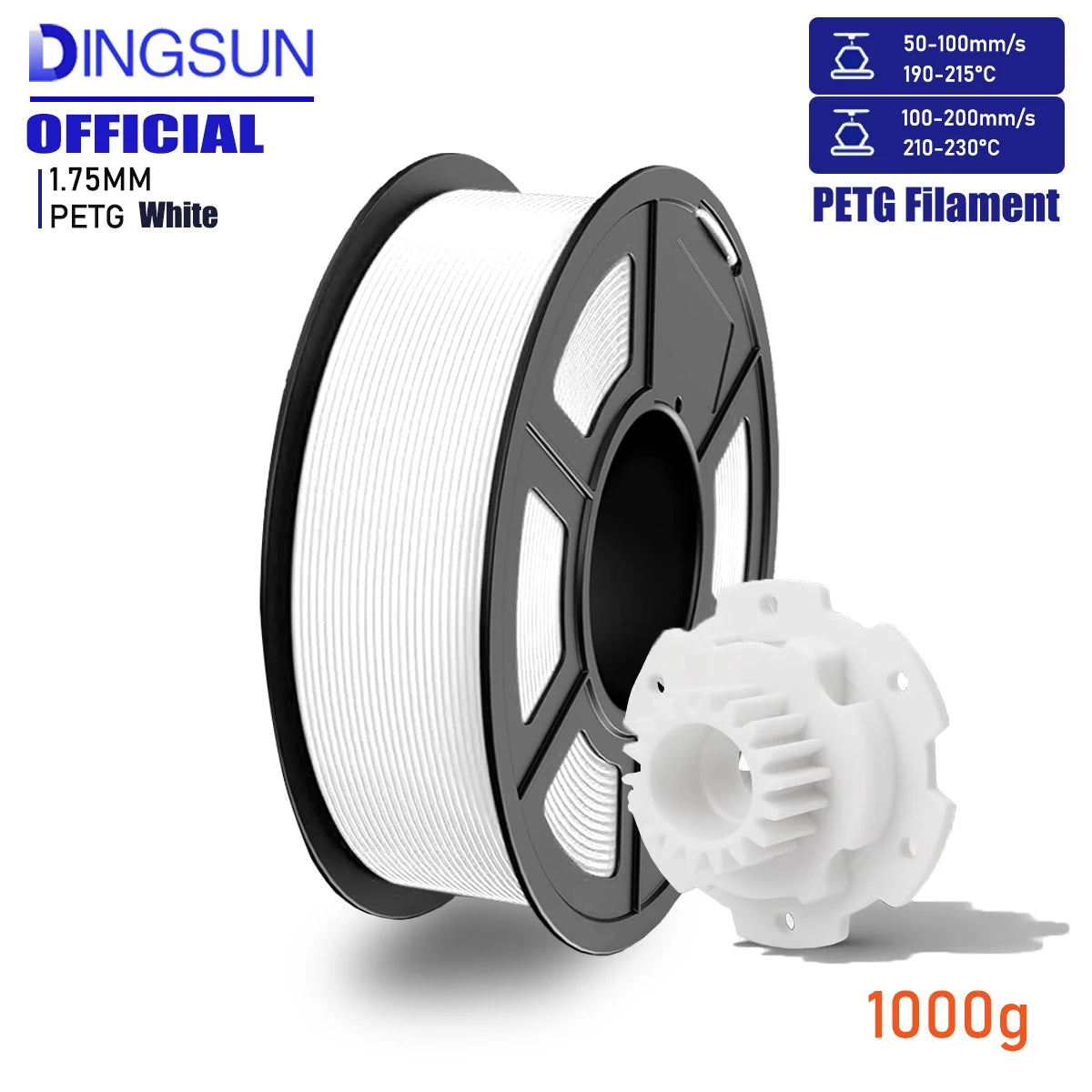 DINGSUN PETG Filament 1.75mm ±0.02mm Accuracy – FDM 3D Printer