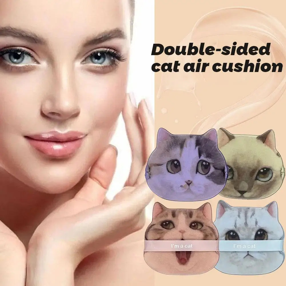 BIOAOUA Cat Air Cushion Powder Puff – Dry Wet Foundation