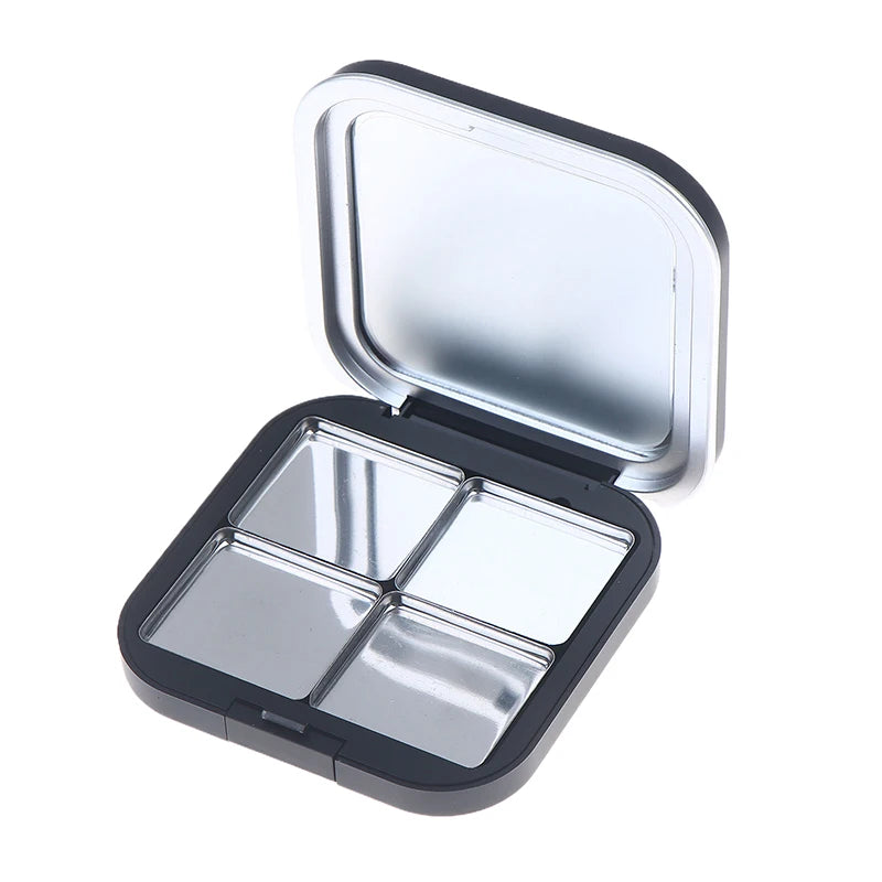 Magnetic Empty Makeup Palette Matte Black with Mirror & Pans