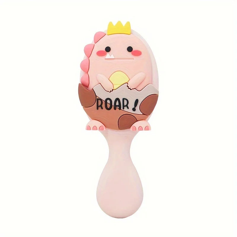 Dinosaur Mini Detangling Brush – Air Cushion Scalp Massager