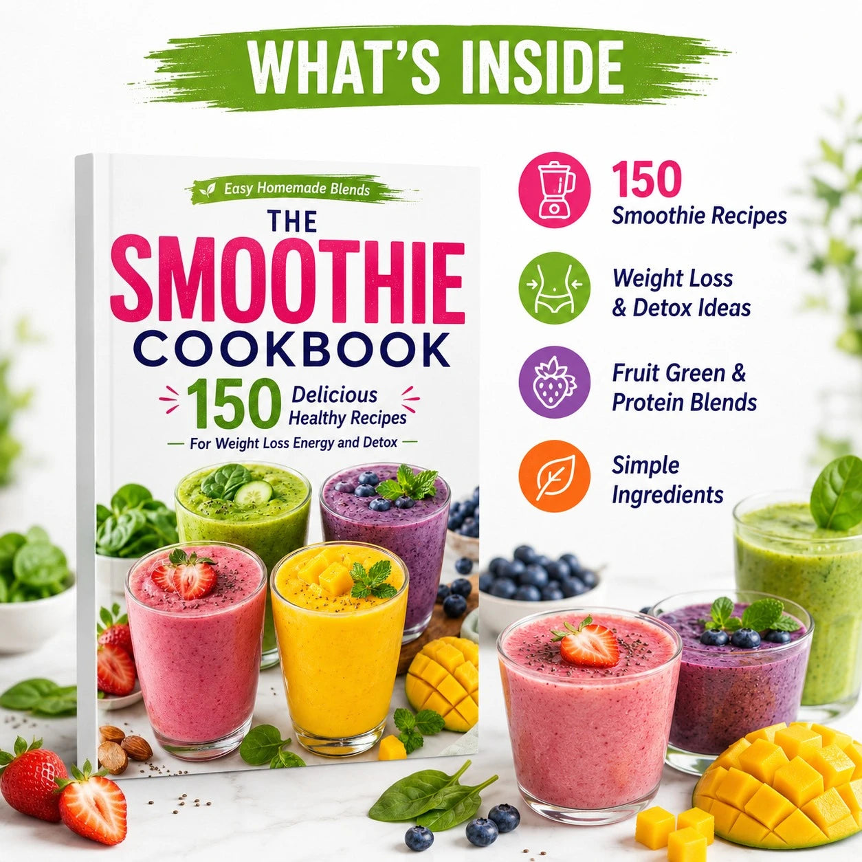 Smoothie Cookbook 150 Healthy Recipes Weight Management Detox Energy