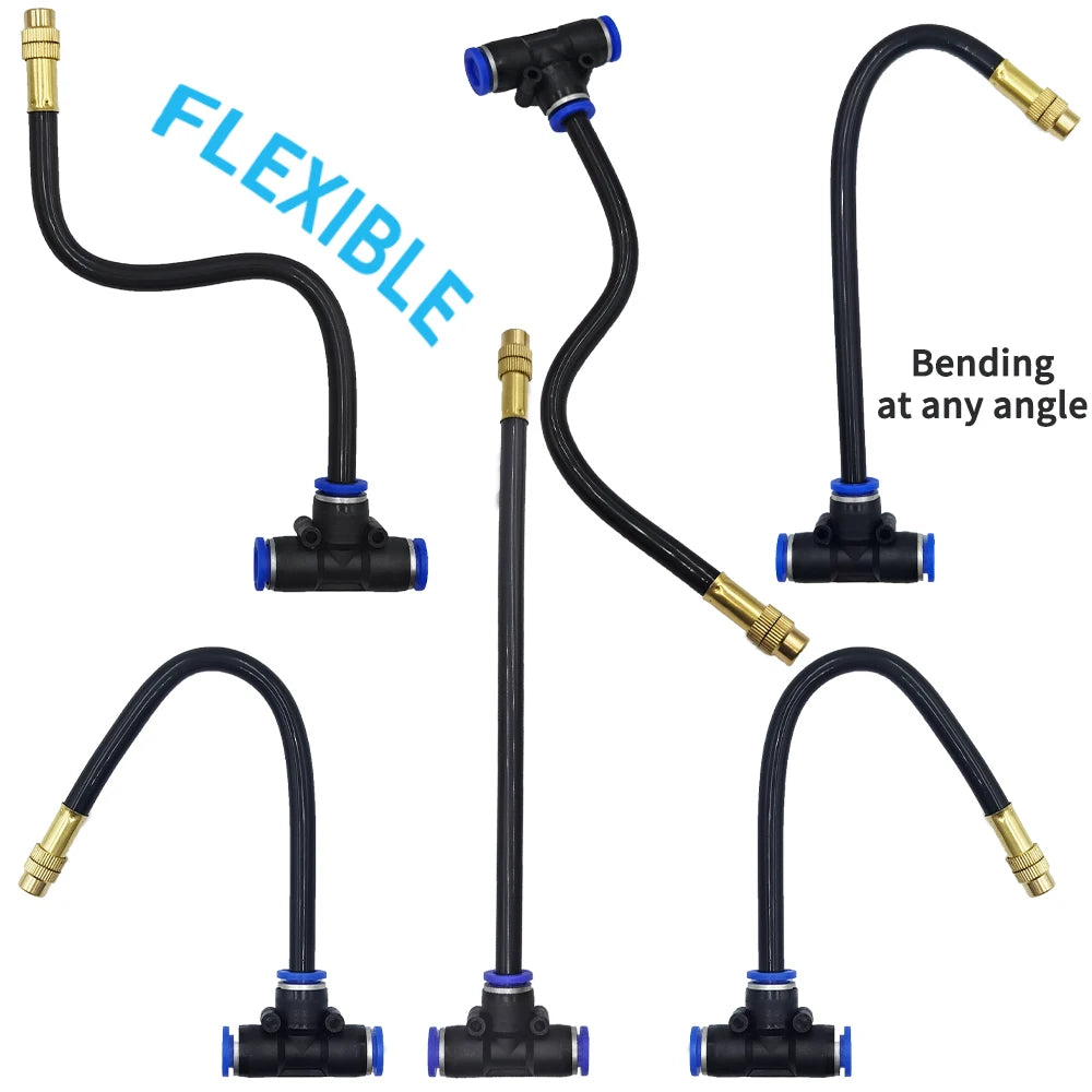 DIY Free Bending Universal Spray Kit For Greenhouse Garden Flowers Plant Watering Irrigation Patio Misting Cooling Peaceful Pleasures Health and Wellness