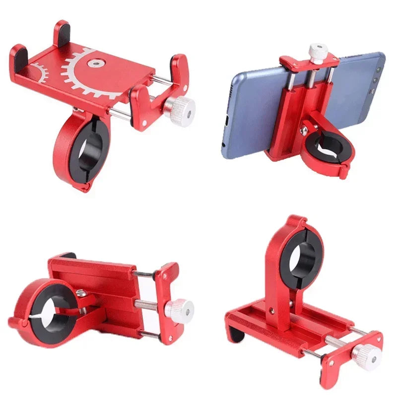 Metal Riding MTB Motorcycle Bicycle Phone Holder Aluminum Alloy Anti-slip Bracket Support GPS Clip Bike Phone Stand for iPhone Peaceful Pleasures Health and Wellness
