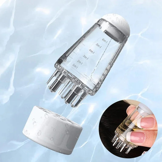 6ml Mini Head Massager Roller Ball Brush Scalp Applicator Hair Growth Essential Oil Medicine Liquid Applicator Massage Comb Peaceful Pleasures Health and Wellness