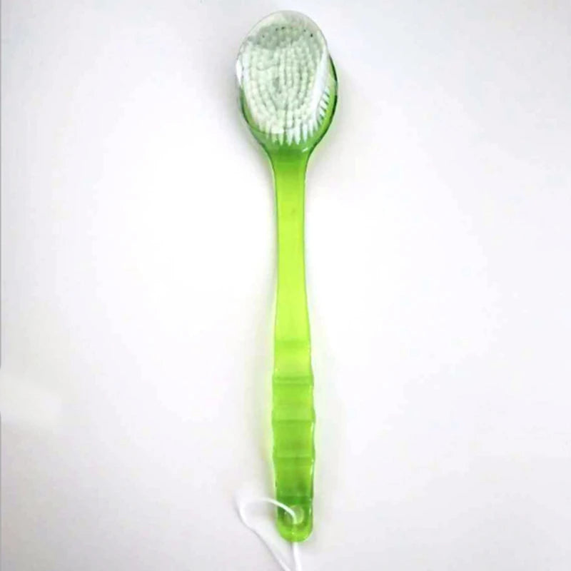 Long Handle Back Scrubber Brush Exfoliating Massaging Shower Brush for Bath Durable Body Scrubber with Soft Bristles Peaceful Pleasures Health and Wellness
