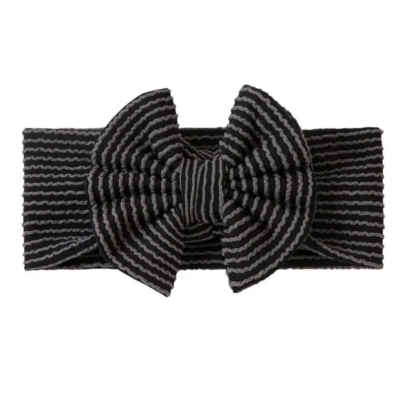 Soft Nylon Baby Bow Headbands – Newborn to Toddler Girls