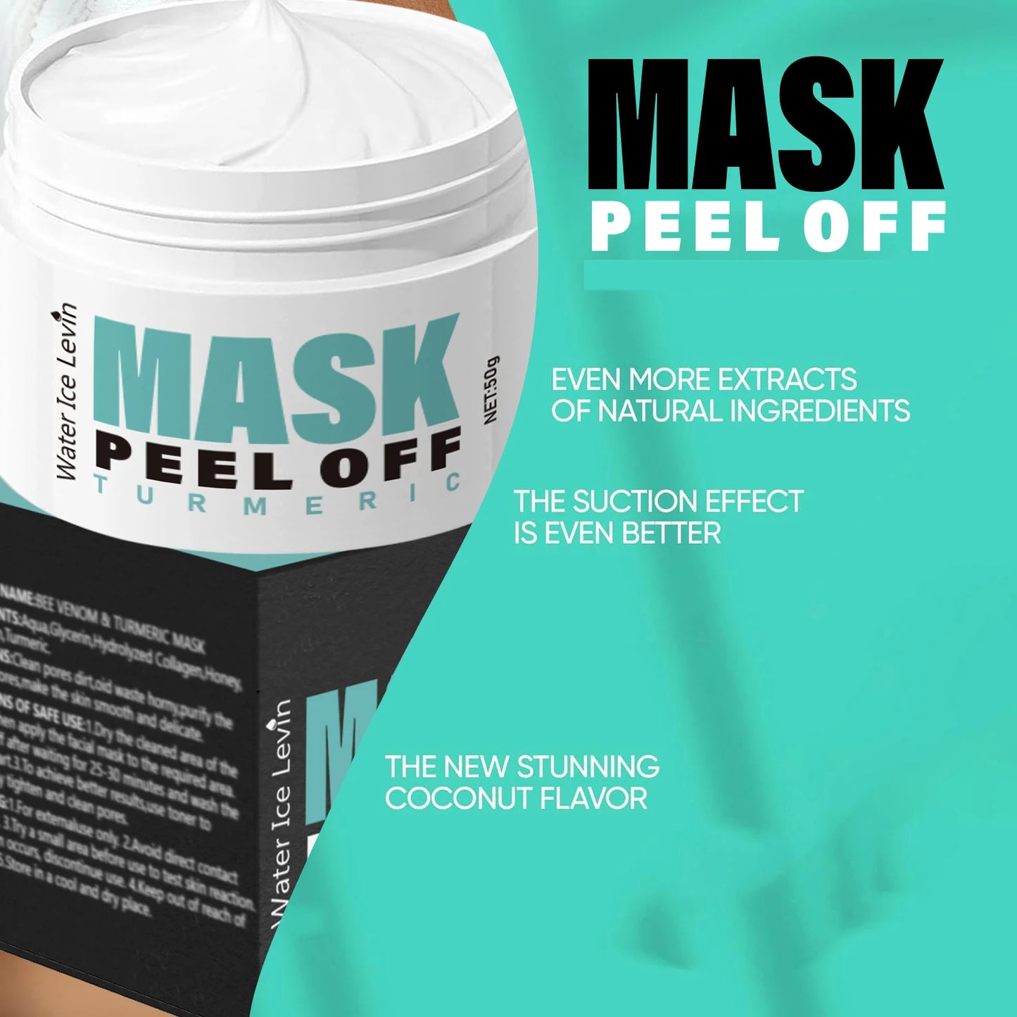 Vitamin C & Turmeric Peel-Off Mask – Brighten & Hydrate Peel-Off Face Mask Peaceful Pleasures Health and Wellness