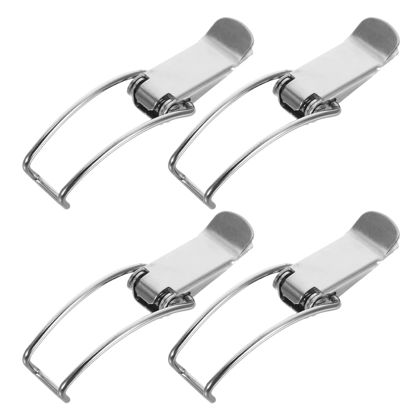 4Pcs Stainless Steel Duckbill Latch Heavy Duty Universal Box Clasp for Toolboxes Industrial Machinery Transport Containers Peaceful Pleasures Health and Wellness