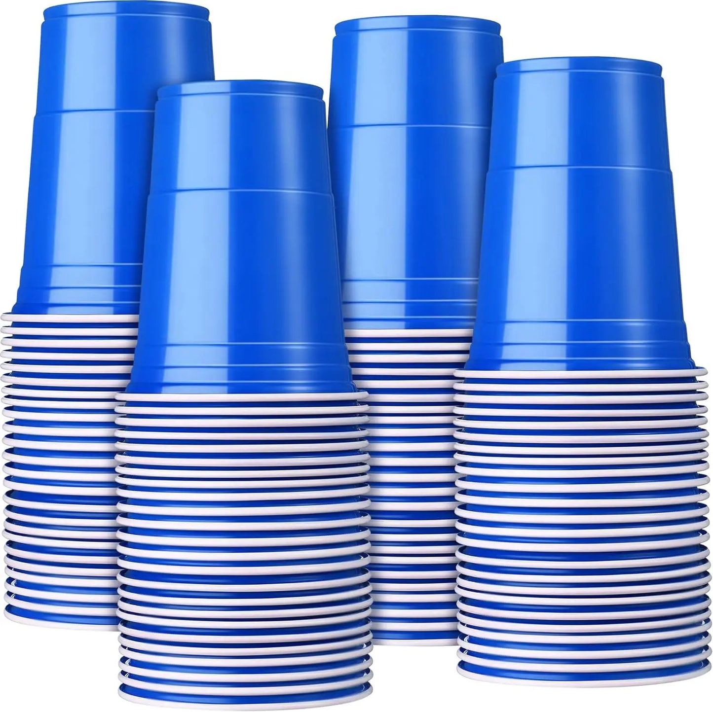 10PCS 16 OZ Party Cups for Home Party Birthday Wedding Peaceful Pleasures Health and Wellness DEEP BLUE
