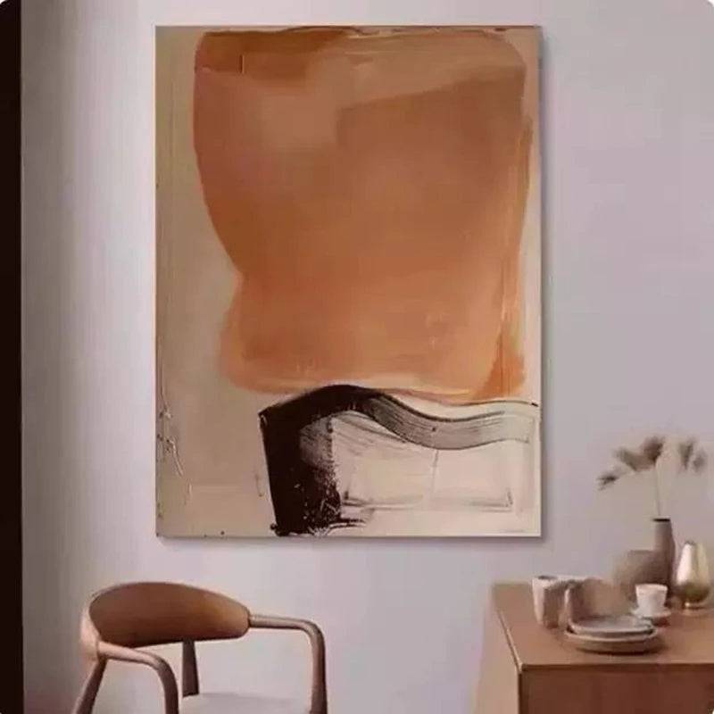 Modren Home Wall Decor Pure Handmade Abstract Oil Painting On Canvas Art Poster High Quality Mural For Living Room Bedroom Proch Peaceful Pleasures Health and Wellness