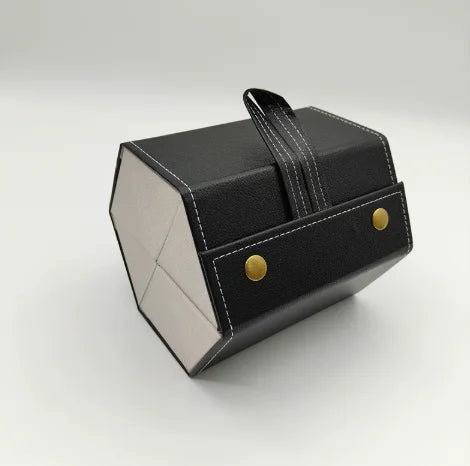 Fashion PU Leather Glasses Organizer Portable Multi-slot Folding Eyeglasses Holder Travel Storage Box Display Sunglasses Case Peaceful Pleasures Health and Wellness black