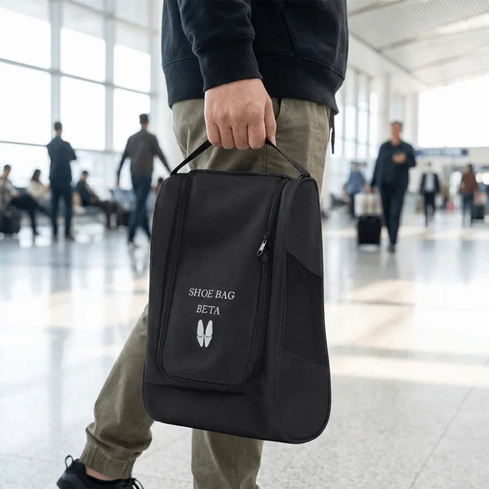Oxford Cloth Shoe Bag – Breathable Dustproof Zipper Tote
