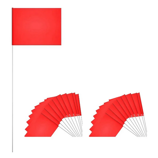 Red Lawn Marking Flags 20-Pack | Yard & Irrigation Markers Lawn Marking Flags Peaceful Pleasures Health and Wellness Red