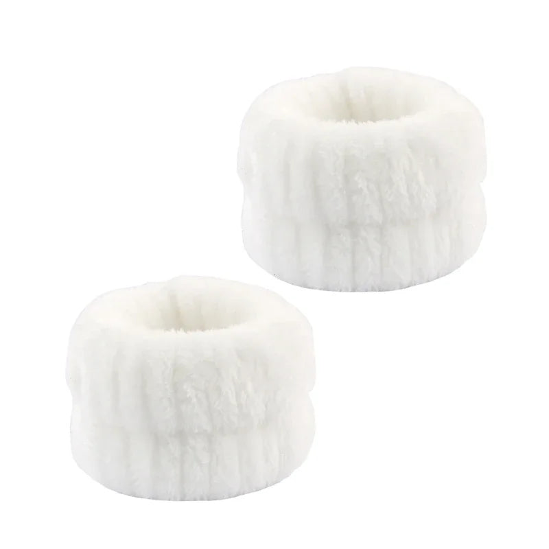 Fashion Microfiber Washing Wristbands Scrunchies Puffy Headband Spa