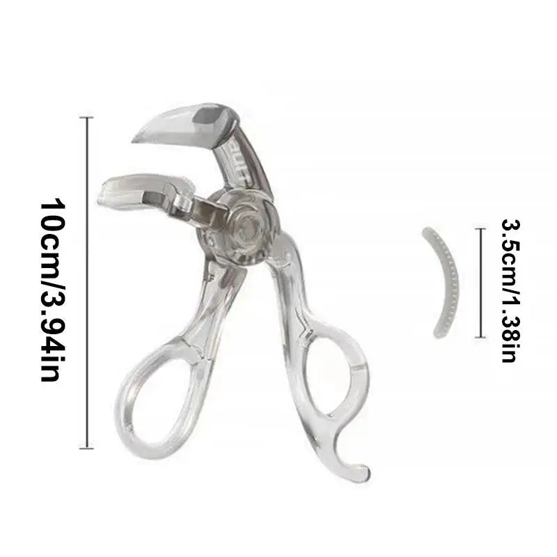 Portable Wide-Angle Eyelash Clip Lasting Eyelash Curler With Frameless Toothed Comb Professional Curling Tool Eye Makeup Tool Peaceful Pleasures Health and Wellness
