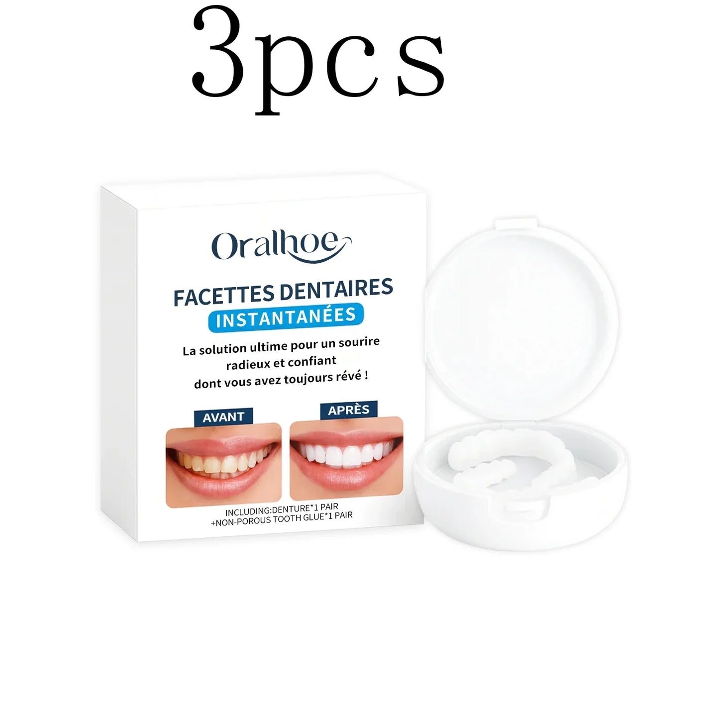 Adjustable Clip-On Dentures – Cosmetic Smile Cover | Oralhoe