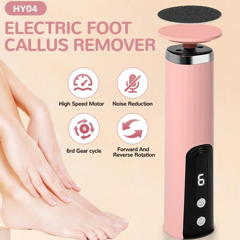 Professional Foot Scrubber Sander Grinder For Dead Skin Cracked Heel Pedicure Tool Electric Foot File Callus Remover For Feet Peaceful Pleasures Health and Wellness