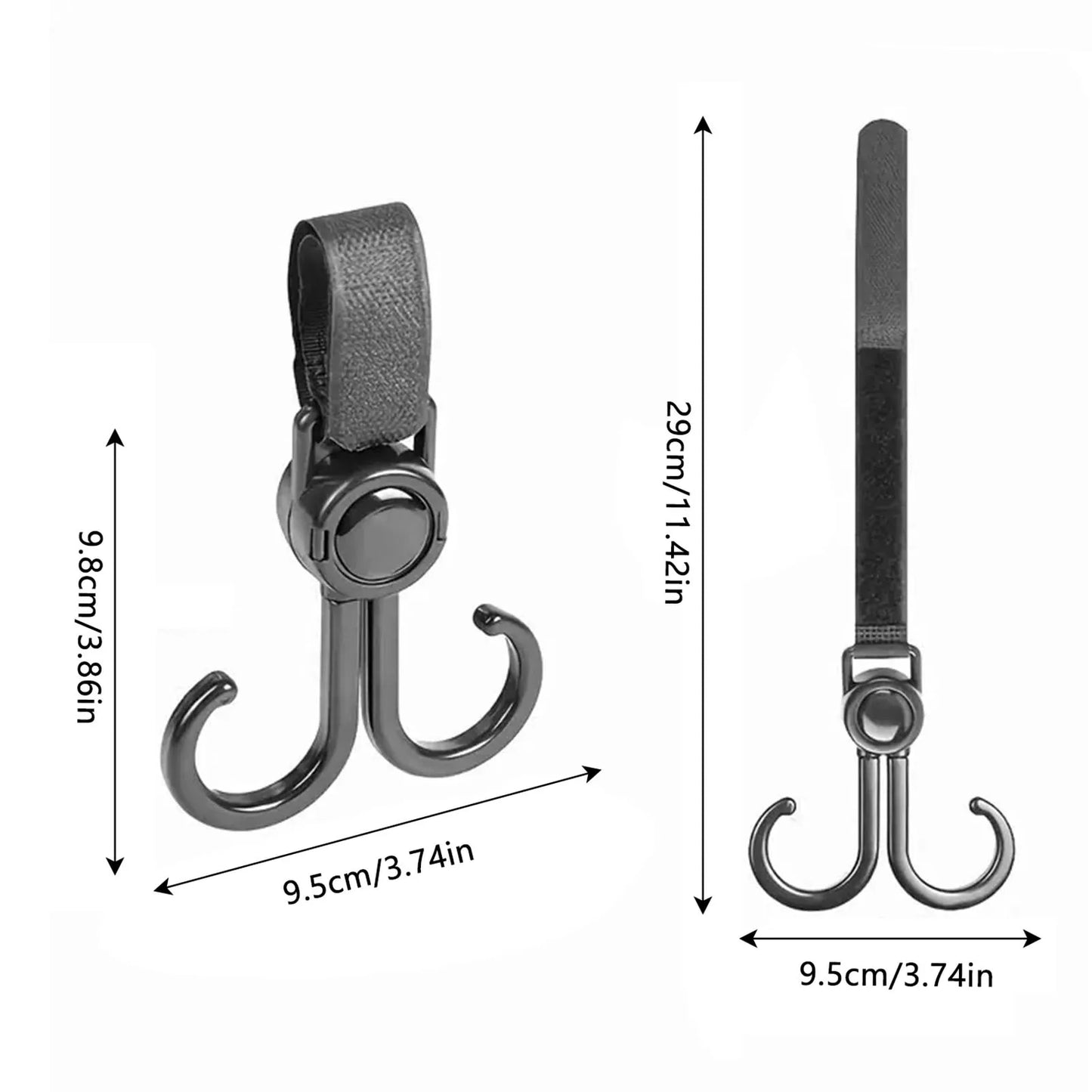 Baby Stroller Organizer Hooks Easy to Carry Strong and Durable Hook Clip Suitable for Purse Mommy Bags Peaceful Pleasures Health and Wellness