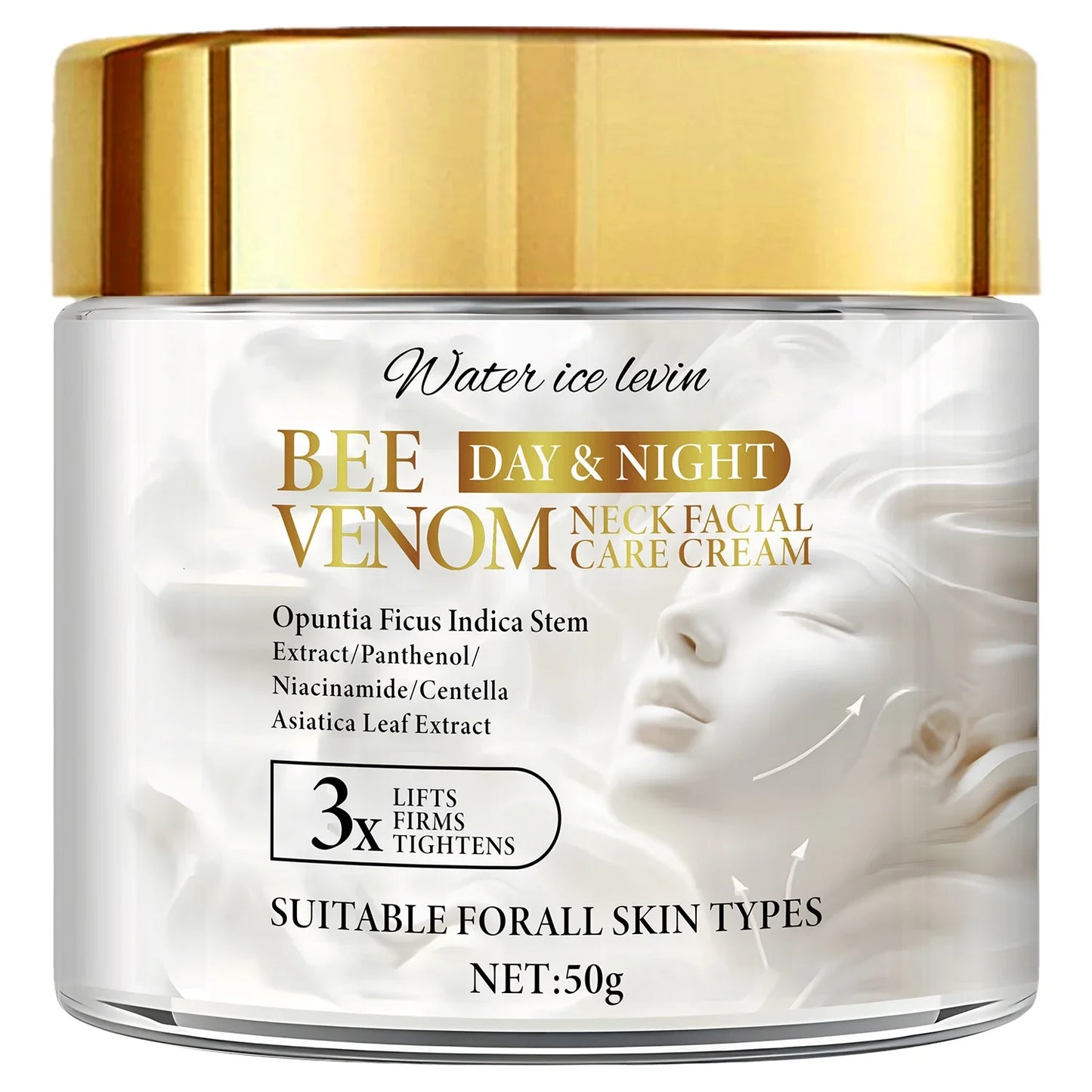 Bee Venom Neck & Face Firming Cream – Collagen & Hyaluronic Acid