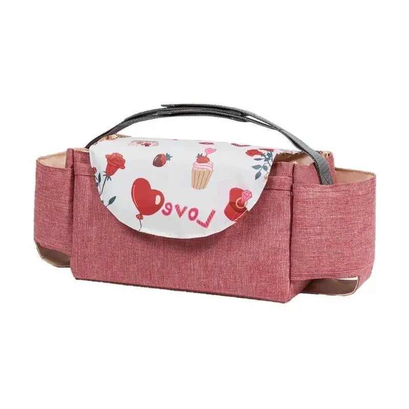 Holiday Baby Stroller Organizer Bag | Diaper & Bottle Storage