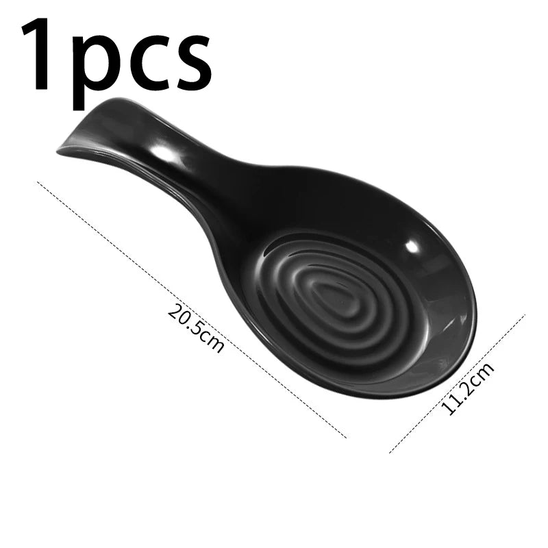Spoon Rest Large Ceramic Spoon Holder Heat-Resistant Cooking Spoon Rest Coffee Spoon Holder Dishwasher Safe Ceramic Spoon Rest Peaceful Pleasures Health and Wellness A1