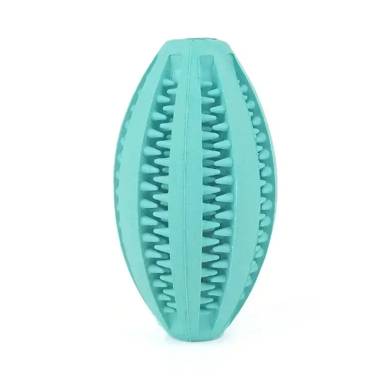Dog Accessories Pets Products. Pet Dog Chew Toy Natural Rubber Teeth Cleaning Snack Ball Super Hard Toys for Dogs Supplies Home Peaceful Pleasures Health and Wellness Light Blue medium-to-large dog