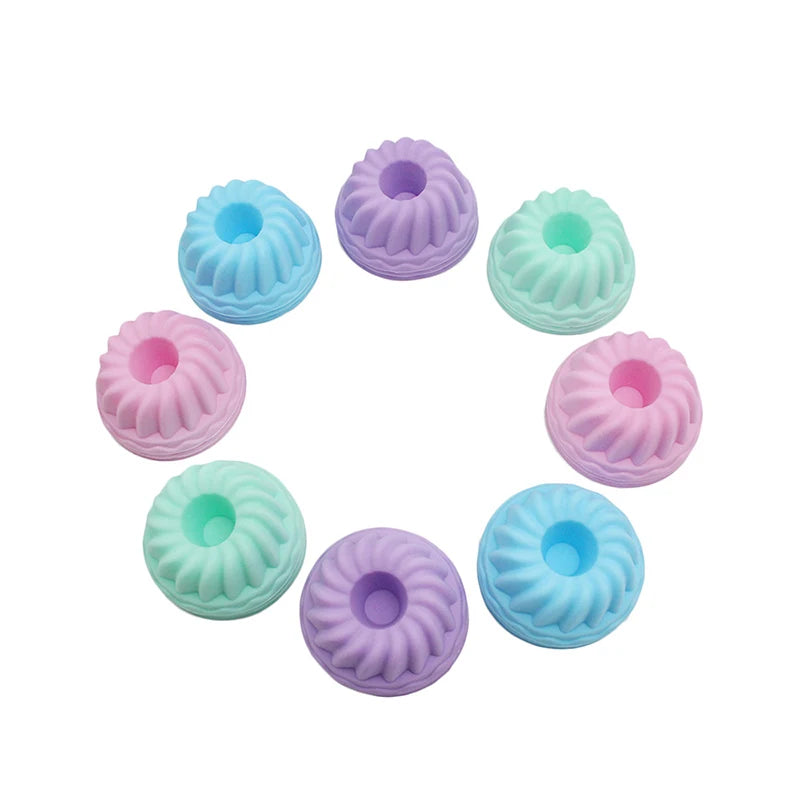 Silicone Cake Cup Mold Nonstick Easy Clean Pastry Mold For Cooking Eggs Baking Muffins Peaceful Pleasures Health and Wellness