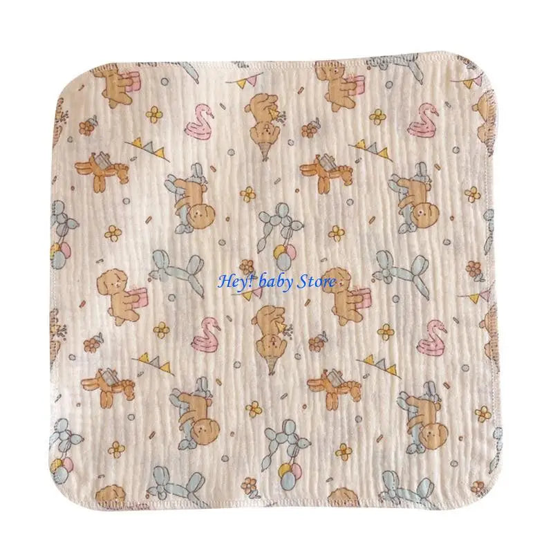 4-Layer Muslin Baby Burp Cloths | Soft Newborn Washcloths