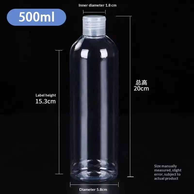 Empty Flip Cap PET Plastic Bottles 5ml–100ml | Travel Atomizer