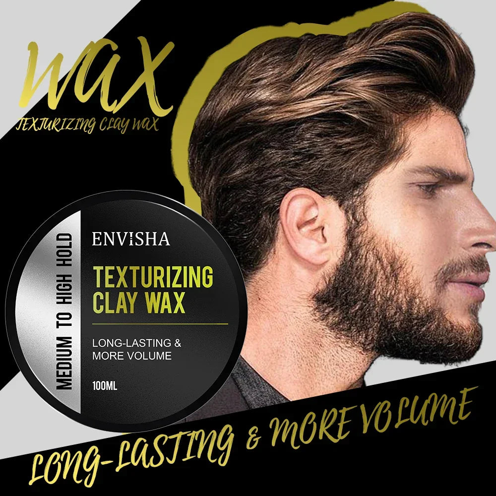 ENVISHA Men's Hair Styling Clay – Matte Finish, Strong Hold & Fluffy Peaceful Pleasures Health and Wellness