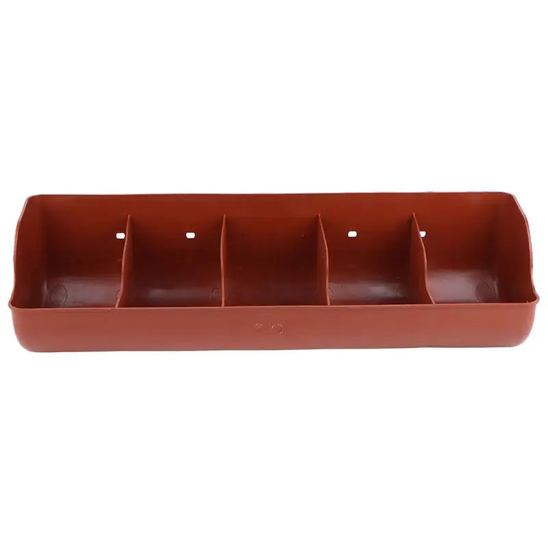 5 Slots Piglet Fodder Dish Multi Slot Livestock Feeding Bowl Durable Plastic Feeder for Piglet and Farm Animals Peaceful Pleasures Health and Wellness