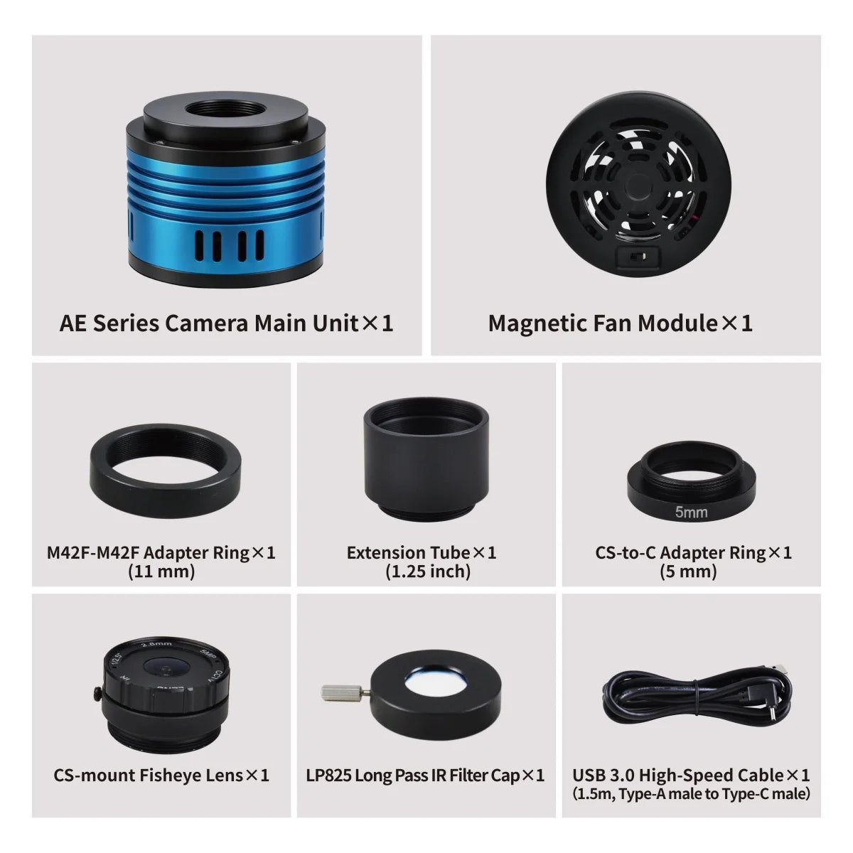 TupTek AE676C AstroEye Multi-purpose Astronomy Camera for Telescope Guide Scope planets, Moon, Sun, Deep Sky Peaceful Pleasures Health and Wellness