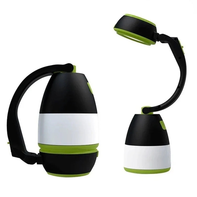 3-in-1 LED Camping Lamp, Desk Light & Flashlight | USB Rechargeable LED Camping Lantern Peaceful Pleasures Health and Wellness