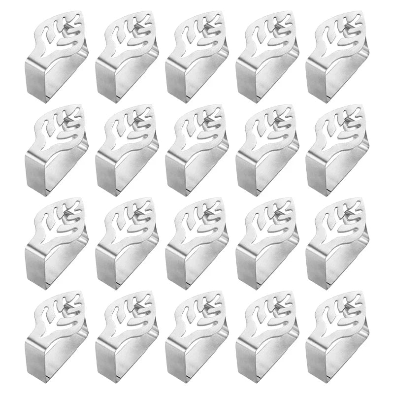 20-Pack Cat Paw Tablecloth Clips – Stainless Steel Clamps