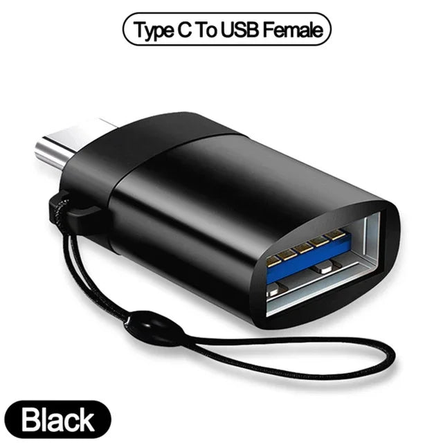 1-8PCS Type C To USB 3.0 OTG Adapter USB C Male To USB Female Converter For Laptop Macbook Samsung Xiaomi USB C OTG Connector Peaceful Pleasures Health and Wellness Type C-USB black