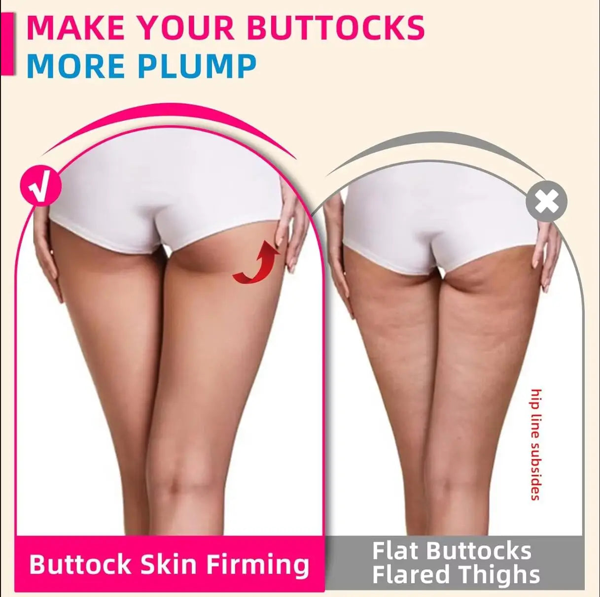 Vacuum Buttocks Lifting Cupping Cups XXL/XL + Y-Shape Hose