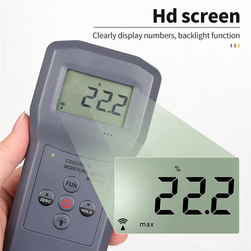 A36T-Professional Digital Moisture Meter For Measuring Moisture Content Of Concrete, Wood, Paper, Bamboo, Carton And Textile Peaceful Pleasures Health and Wellness