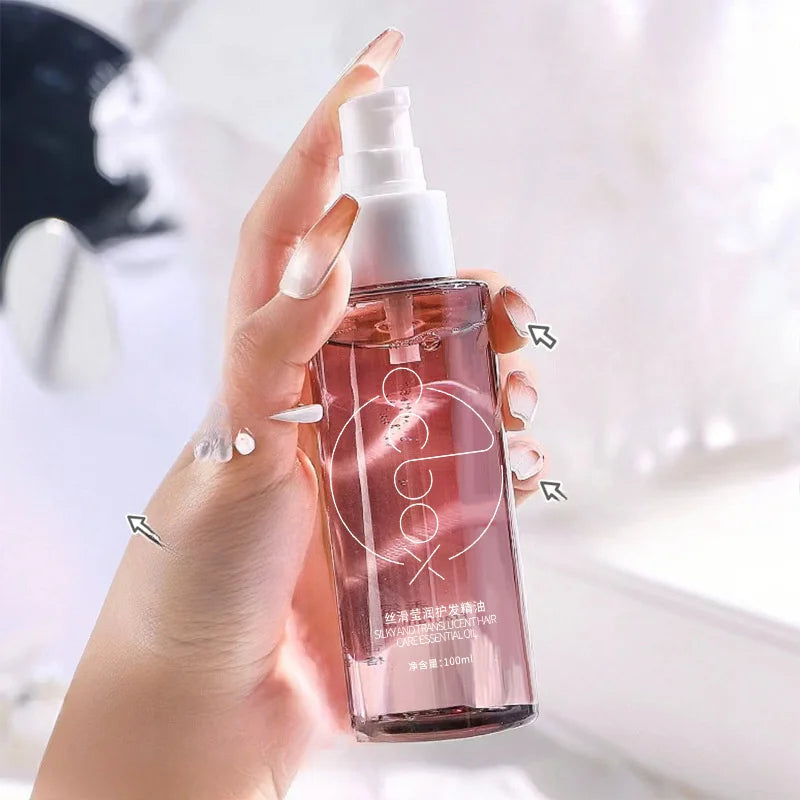 100ml hair care essential oil, dry hair, long-lasting fragrance and smooth essential oil, for girlfriends and mothers on holiday Peaceful Pleasures Health and Wellness