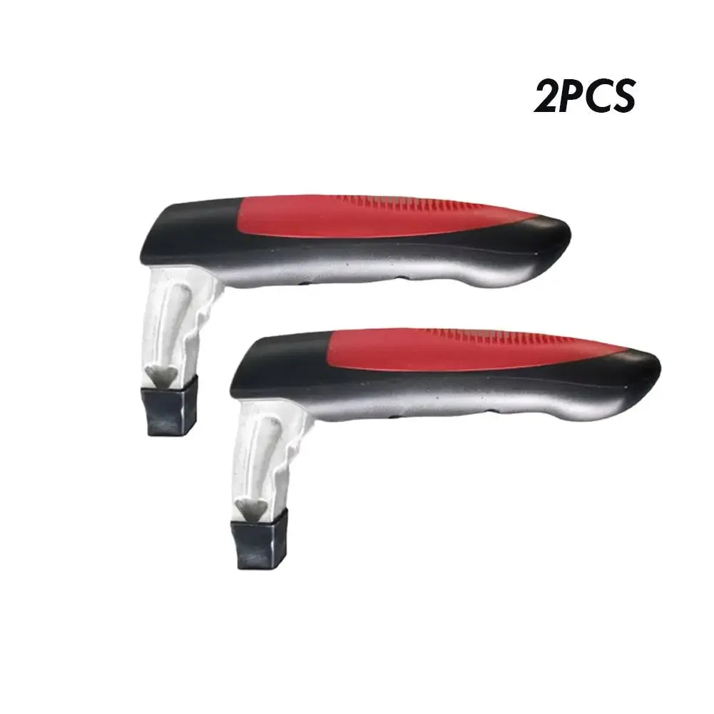 Car Handle Cane Vehicle Door Grab Bar 2 in 1 Non-Slip Window Breaker, Stand Assist Mobility Tool for Elderly Kids Safety Peaceful Pleasures Health and Wellness red 2pcs