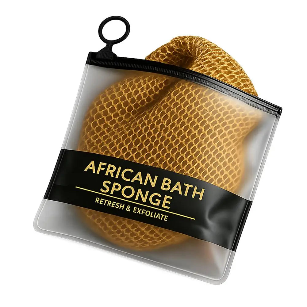 Exfoliating Body Mesh Scrubber | Reusable Bath Net Sponge Body Exfoliating Scrubber Peaceful Pleasures Health and Wellness brown